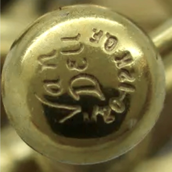 BOGO > Van Dell 12K GF Topaz Blue& Peridot Green Rhinestone Screw Back Earrings - Picture 6 of 7